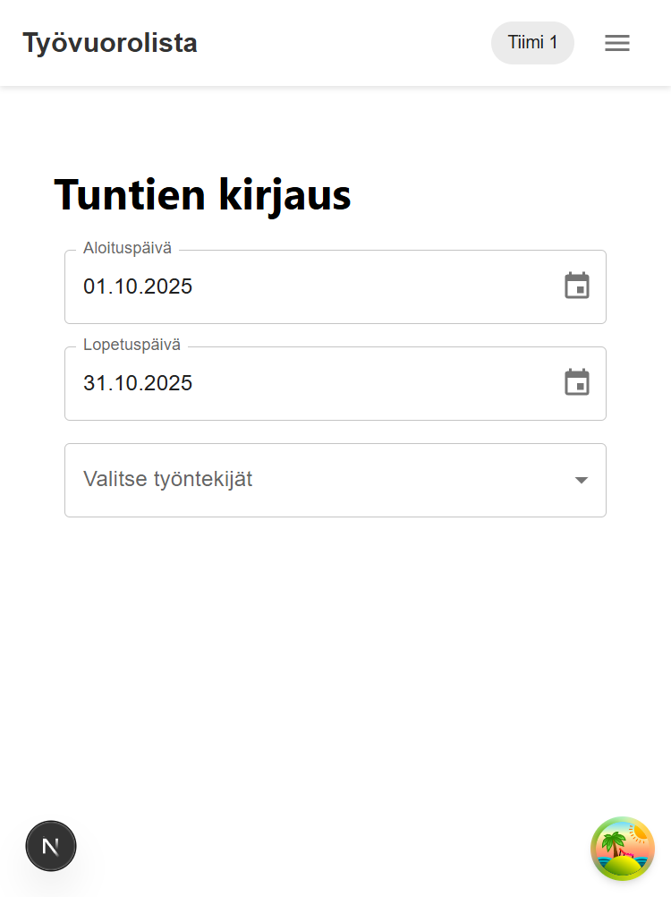 Tuntien kirjaus