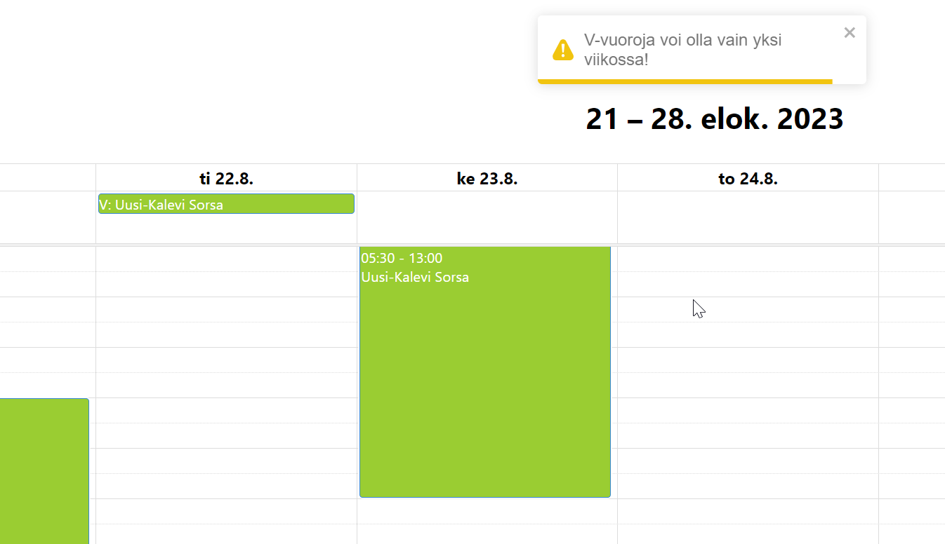 tyovuorolista.fi:n kalenterinäkymä.